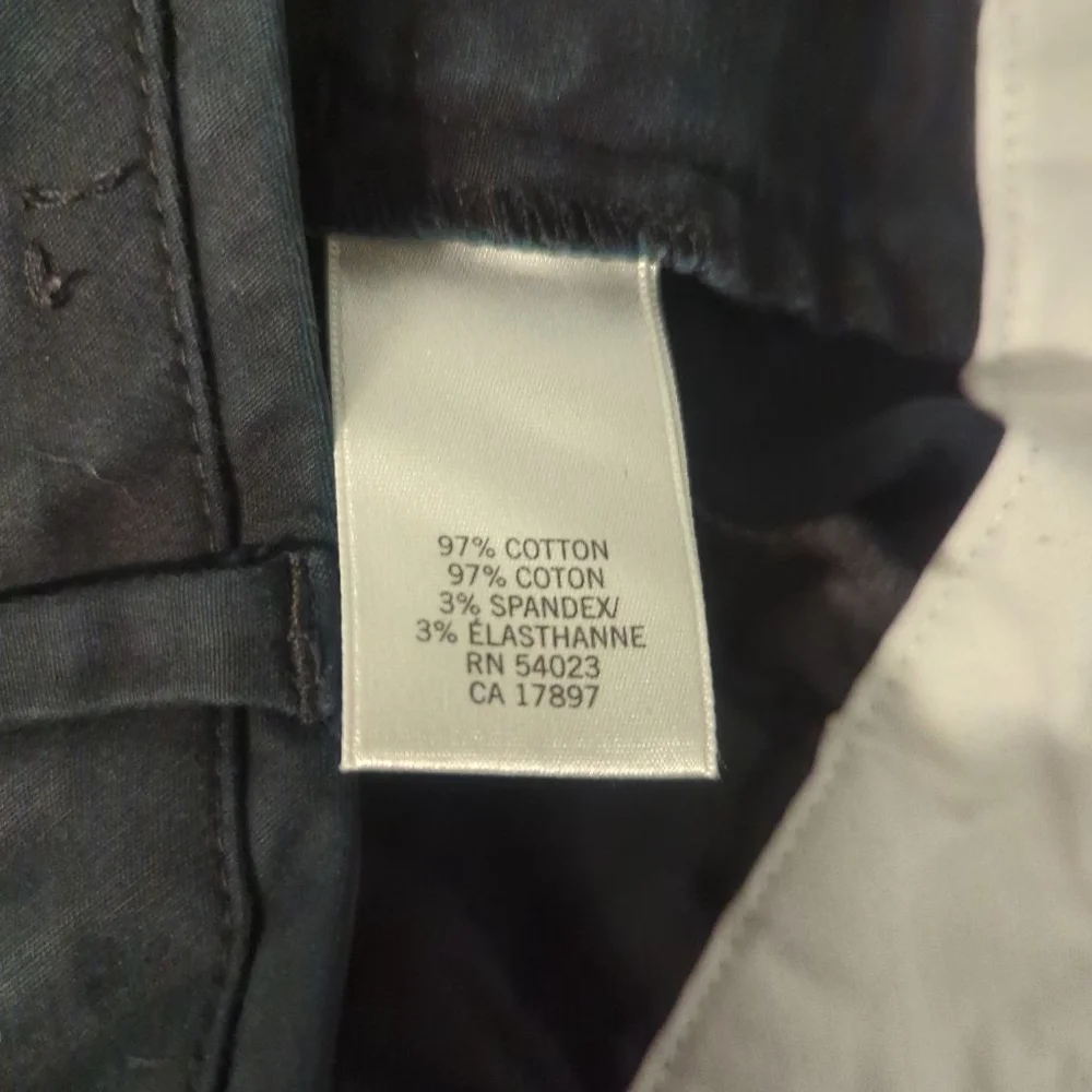 Banana Republic Black Ryan Fit Chino Pants Size 4 Short - Picture 9 of 9